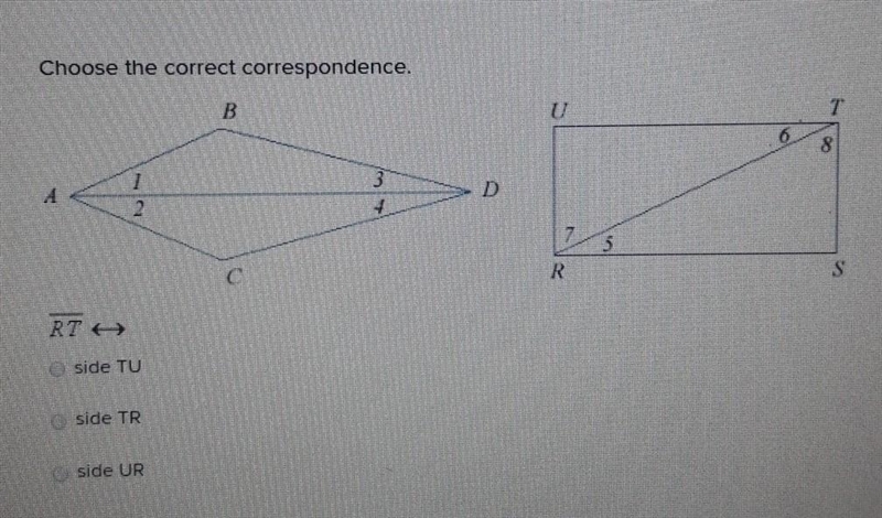 Choose the correct correspondence RT​-example-1