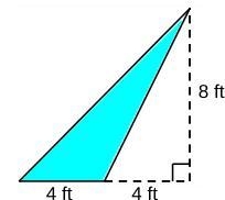 Find the area of the shaded triangle.-example-1