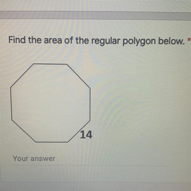 Find the area of the regular polygon below. PLEASE HELP WILL MARK BRAINLIEIST!-example-1