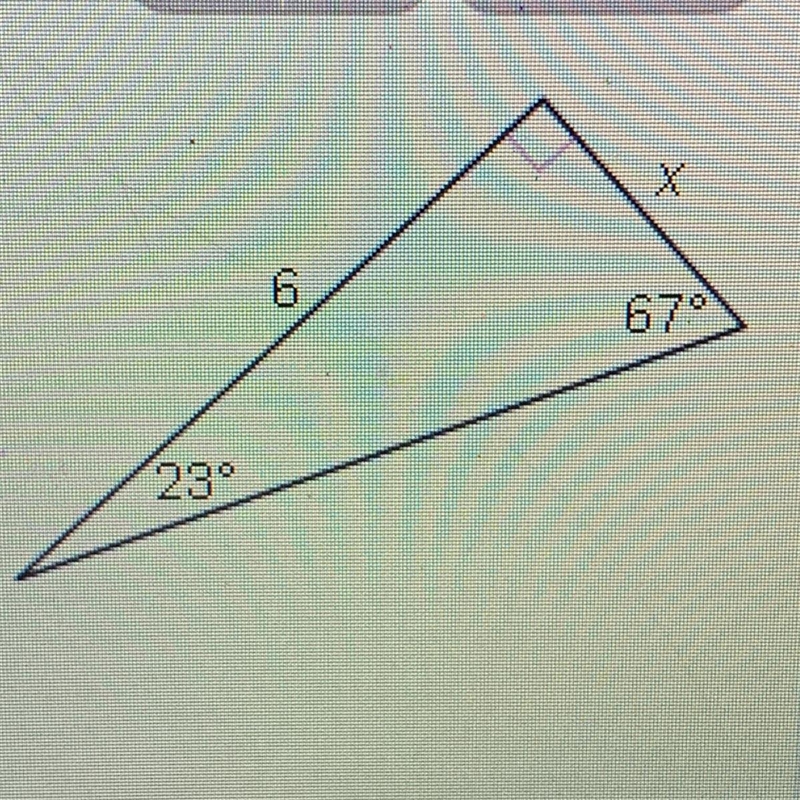 Can someone please tell me how to find the value of x.-example-1