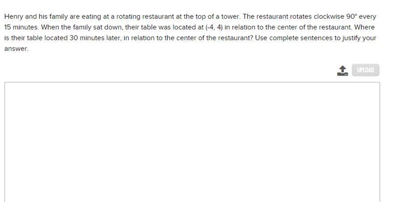 Henry and his family are eating at a rotating restaurant at the top of a tower. The-example-1