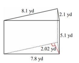 What is the surface area of this triangular prism rounded to the nearest tenth?-example-1