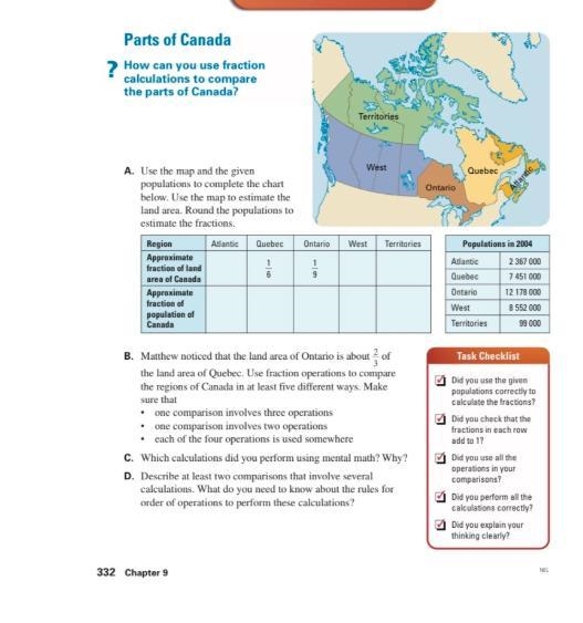 How Can You Use Fractions to compare the landmass of Canada. Please answer-example-1