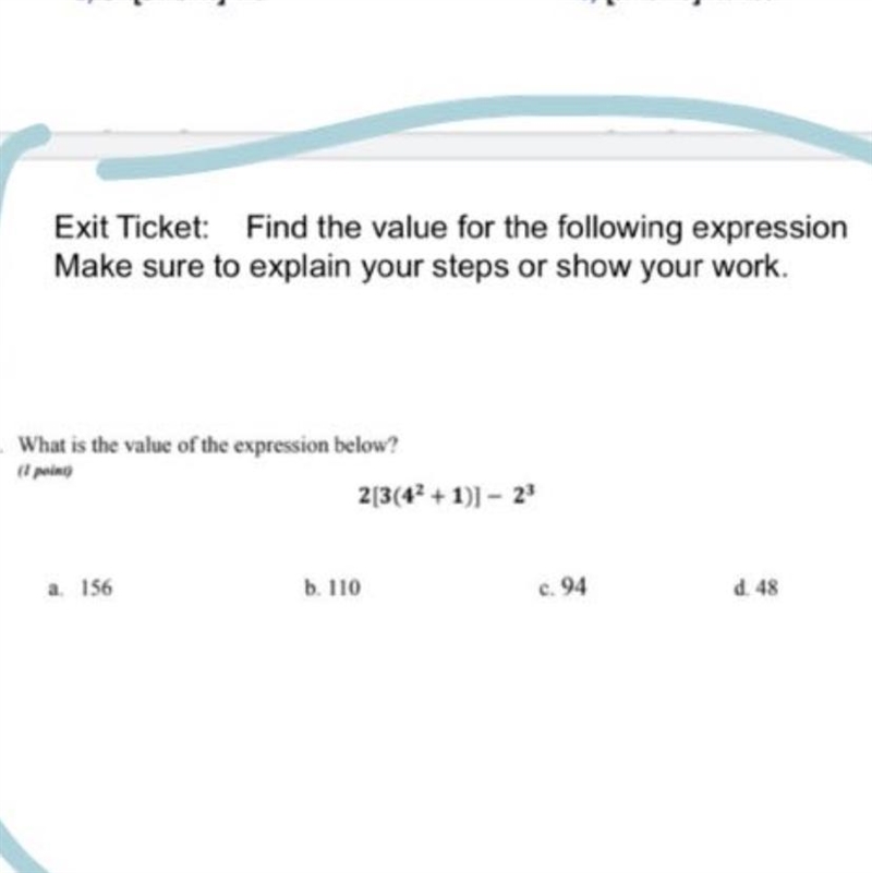 I need help with this 6th grade math-example-1