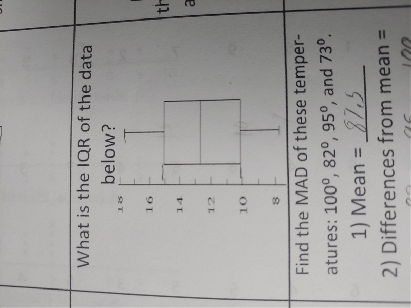 What is the IQR of the data below?-example-1