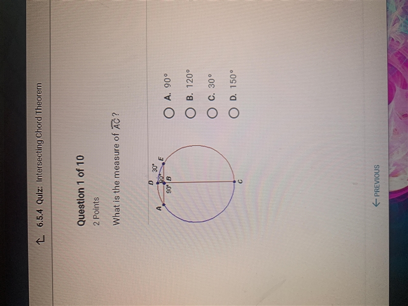 What is the measure of AC?-example-1