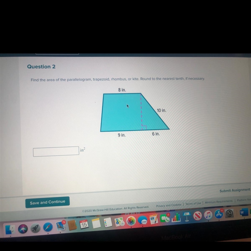 Find area of trapezoid-example-1