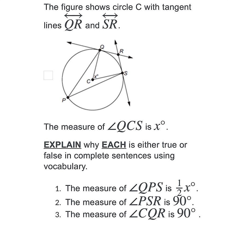 Explain why each is either true or false.-example-1