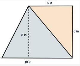 Debbie is making an abstract painting with two triangles. The dimensions of the painting-example-1