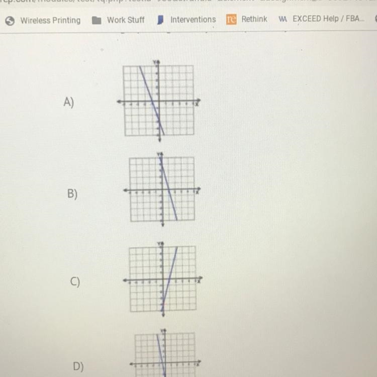 HURRY !!!!Which graph is given by the equation y=-3x - 3?-example-1