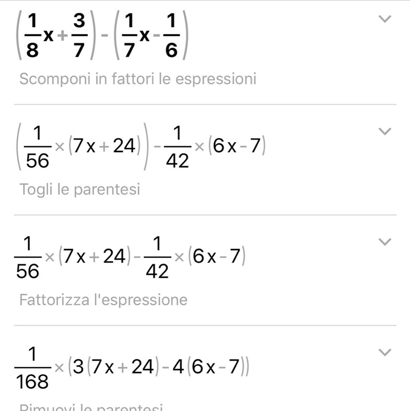 (1/8x+3/7)-(1/7x-1/6) Simplify the following expression-example-1