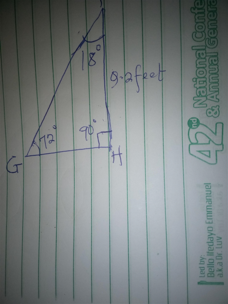 PLZ ANSWER QUICK-MATH TRIG In ΔFGH, the measure of ∠H=90°, the measure of ∠F=18°, and-example-1