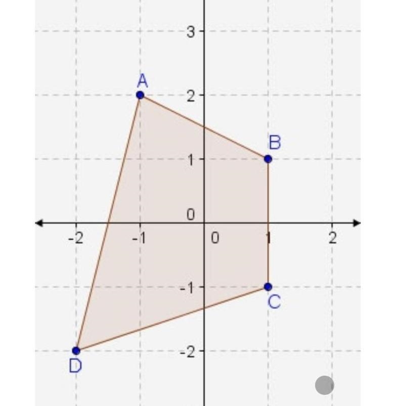 Select the correct answer. If quadrilateral ABCD rotates 90° counterclockwise about-example-1