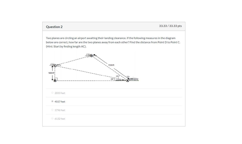 Two planes are circling an airport awaiting their landing clearance. If the following-example-1