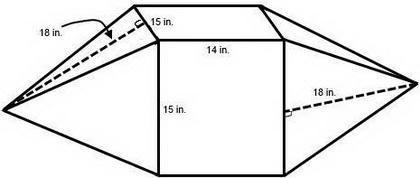 The solid was created by connecting two congruent square pyramids to a rectangular-example-1