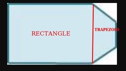 The diagram shows the outline of a dining room with a bay window. Explain how to find-example-1