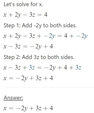 How many solutions does this system have? x + 2y – 3z = 4 - 2x – 4y + 62 = -8 3x + 6y-example-1