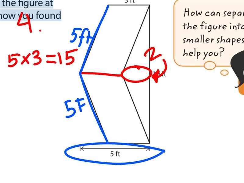 What is the area of the figure at the right? explain how you found your answer. ANSWER-example-3