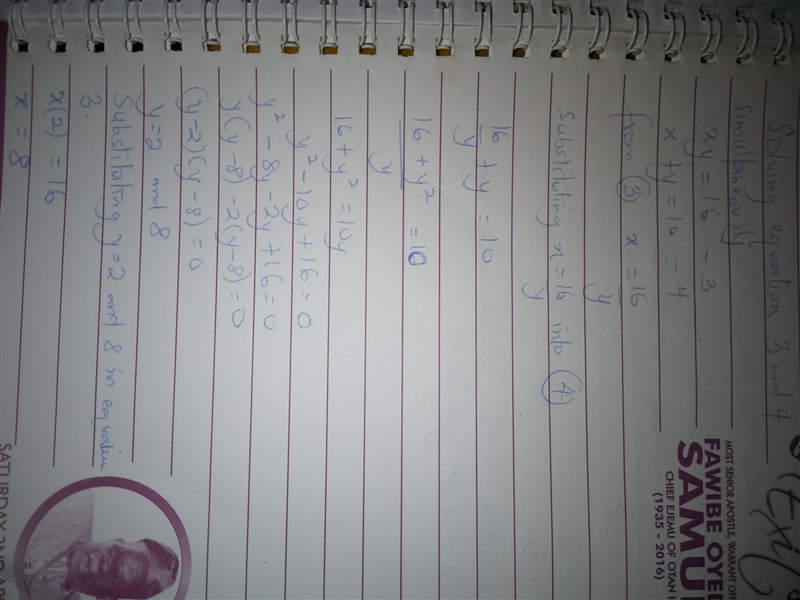 Hence solve for x and y the simultaneous equations: log2x + 2log4y =4 log10( x + y-example-2