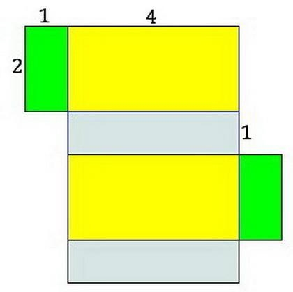 The two-dimensional net of a rectangular prism is shown at the left. What is the prism-example-1