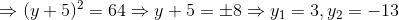 Diagram I shows a triangle with a foot length of 4ycm and a height (y +5). Figure-example-2