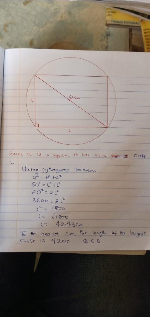 21. You are designing a chute for loading grain into rail cars. The cars have a round-example-1