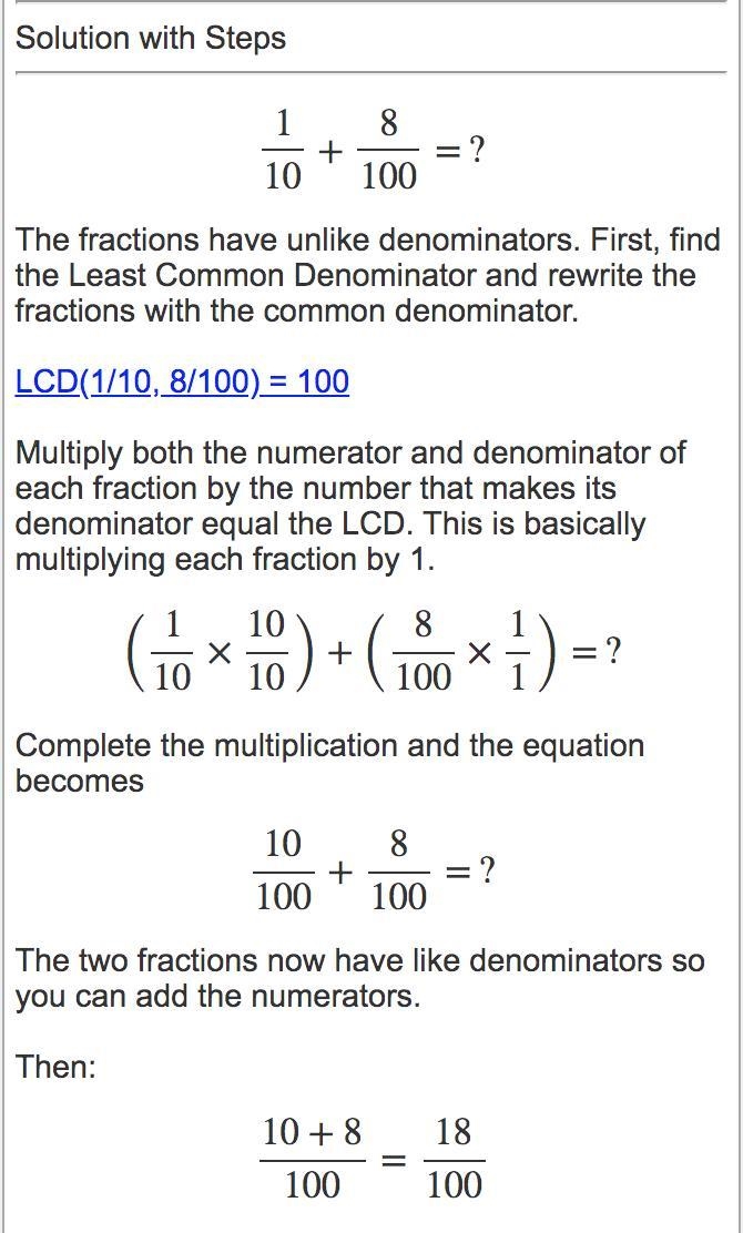 Armon added 1/10 and 8/100 whats the sum helpppp-example-1