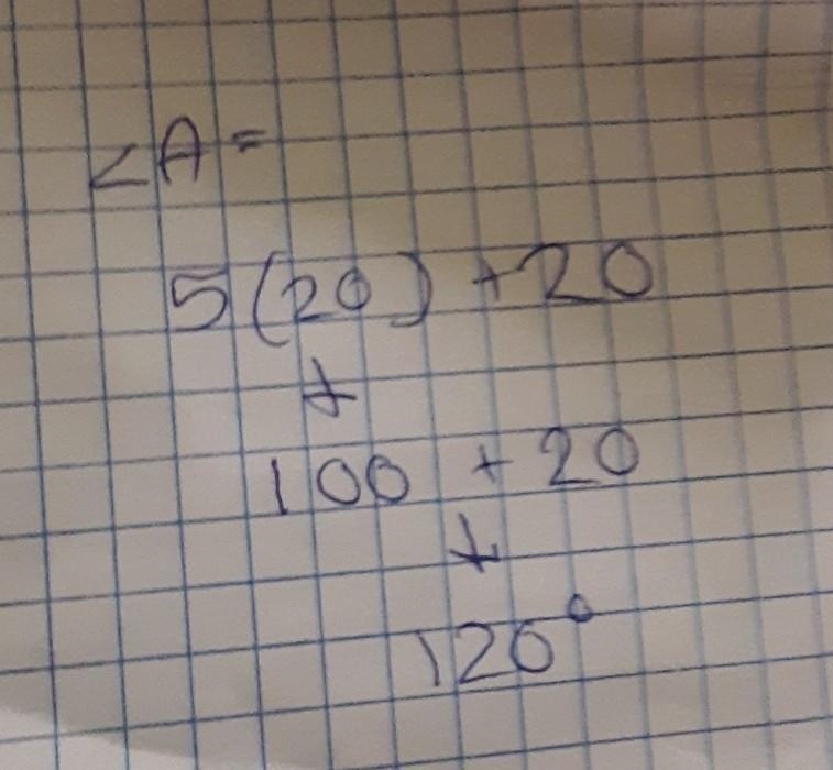 What are the measures of the two angles in the figure? A. 125° and 55° B. 120° and-example-3