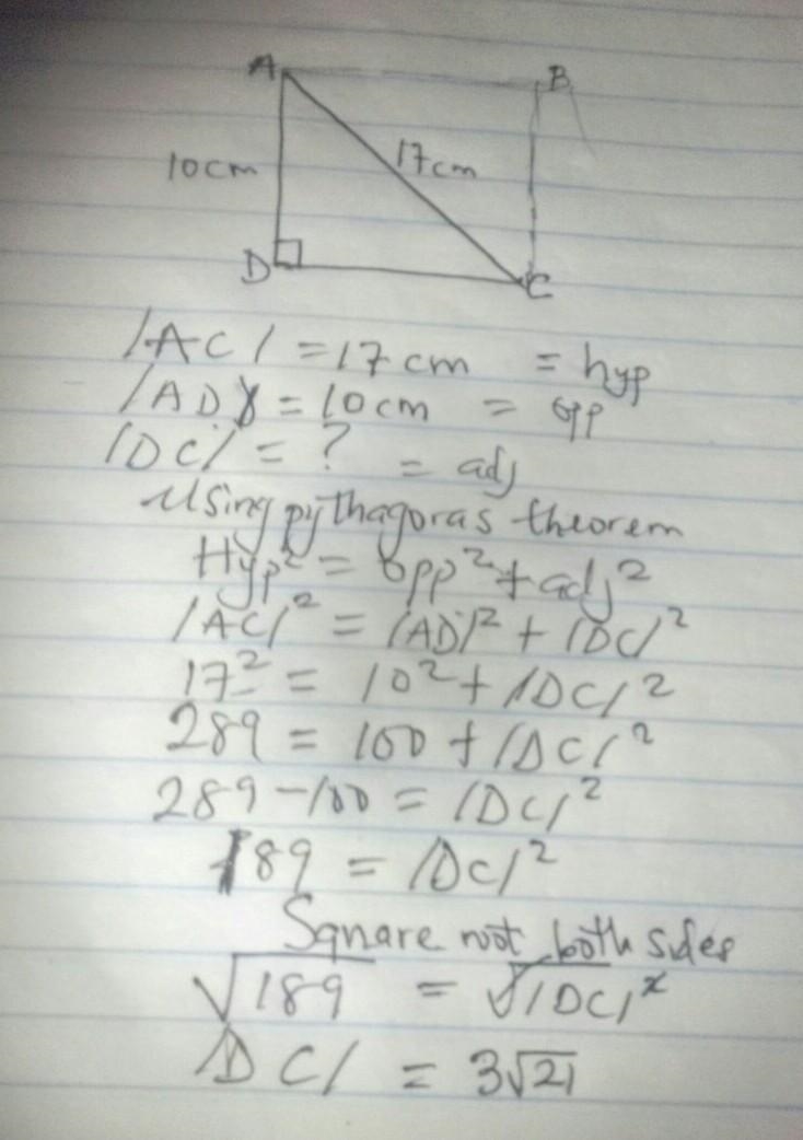 How to find the missing side of this triangle-example-1