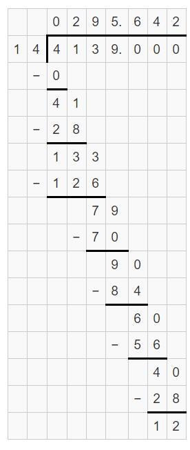 4,139 divided by 14 equals what?-example-1