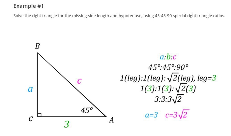 How do I solve a special right triangle-example-1