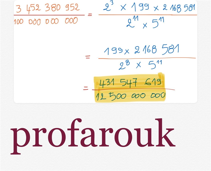 URGENT: FIFTEEN POINTS What is 3452380952/100000000000 fully reduced?-example-1