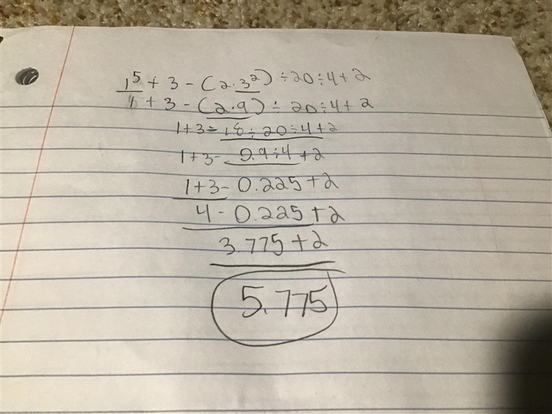 1^5+3-(2×3^2)÷20÷4+2-example-1