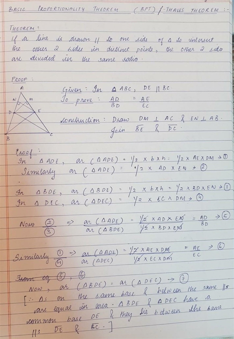 Can someone please explain Thales' theorem-example-1