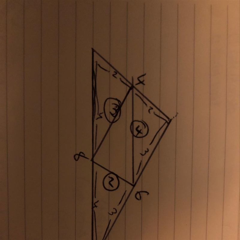 The lengths of the sides of a triangle are 4,6 and 8 If the midpoints of the three-example-1