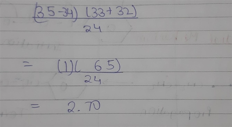 (35–34)(33+32) is divisible by 24;-example-1