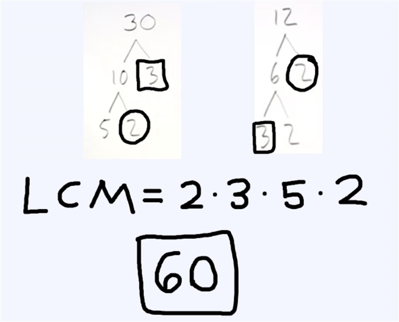 Find the LMC of 12 and 30-example-1