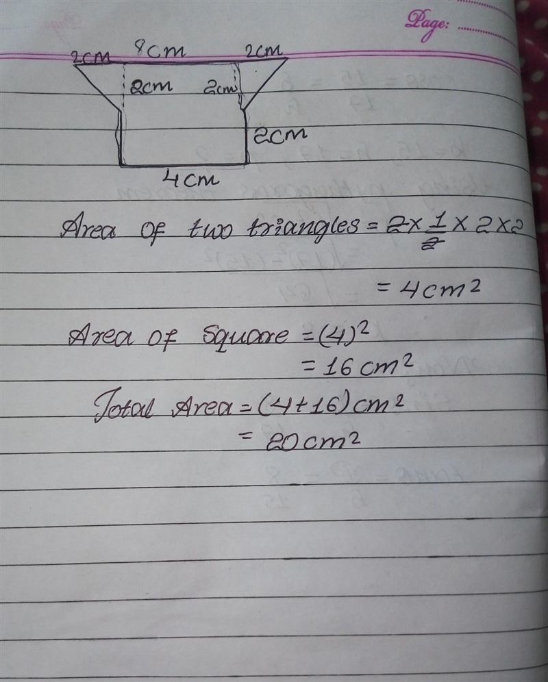 Find the area of the composite figure-example-1