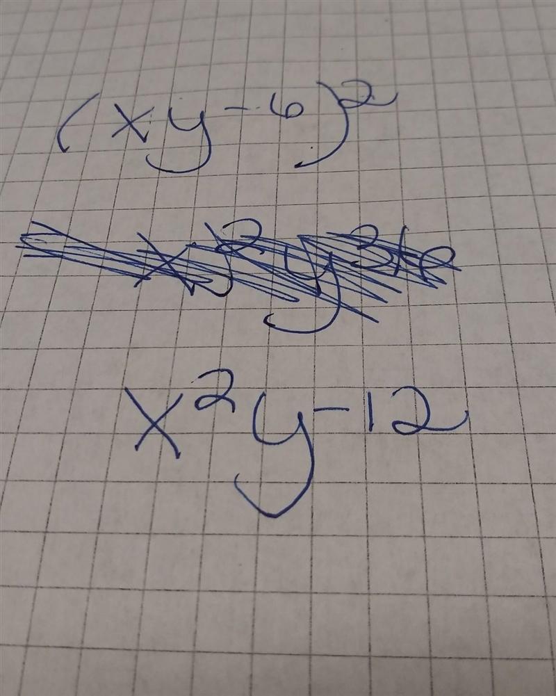 Which expression is equivalent to (XY^−6)^2 XY^−36 x^2y^−12 x ^2y^12 xy^36-example-1