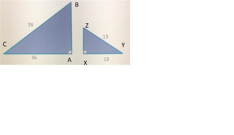 Write the ratio of corresponding sides for the similar triangles and reduce the ratio-example-1