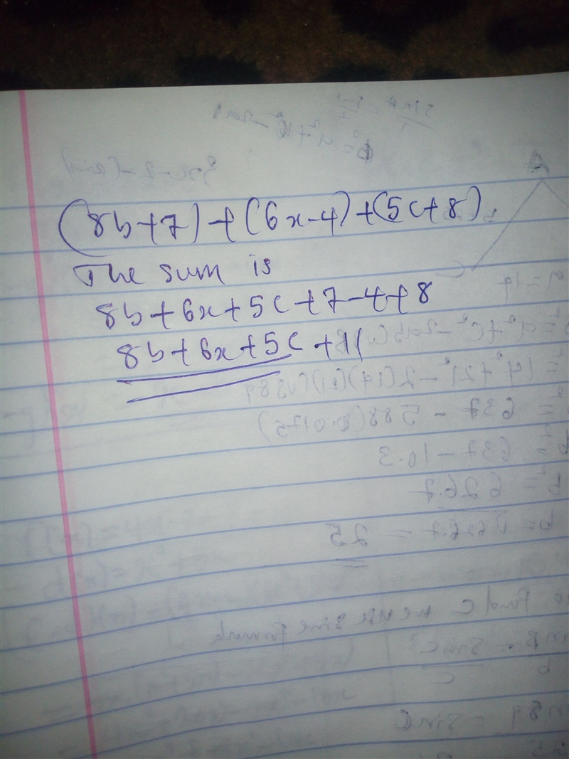 What is the sum of (8b+7)+(6x-4)+(5c+8)?????-example-1