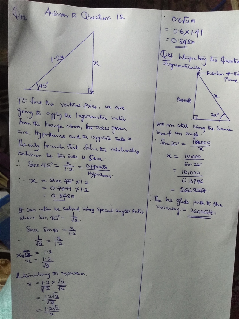 Need help please math questions # 12 and 14-example-1