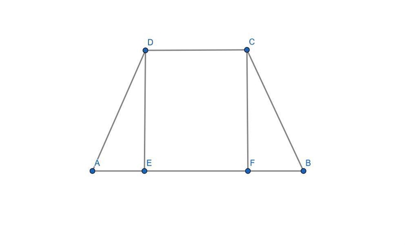 in trapezium abcd, as shown in the figure, ab is parallel to dc, ad=dc=bc=20cm and-example-1