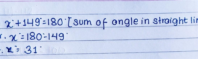 What is the measure of x? Angles are not necessarily drawn to scale.​-example-1