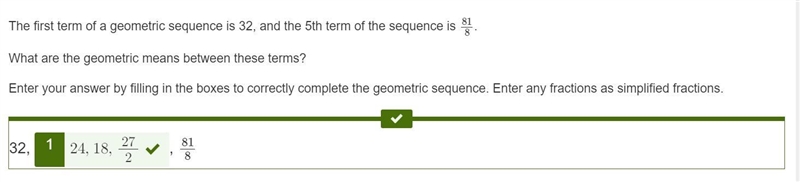 The first term of a geometric sequence is 32, and the 5th term of the sequence is-example-1