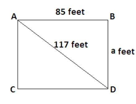 3. Liam has a rectangular back yard. He measured one side of the yard and found it-example-1