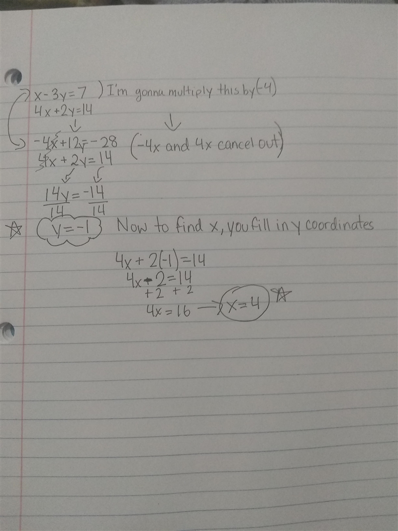 Is (1, 2) the solution to the following system of equations? Show the work that proves-example-1