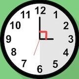 What property does the hour and minute hand of a clock at 3 o’clock show? A. opposites-example-1