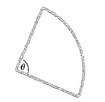 A rope of length 18 feet is arranged in the shape of a sector of a circle with central-example-1