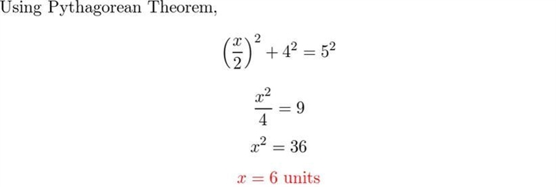 A chord is 4 units from the center of a circle. The radius of the circle is 5 units-example-1